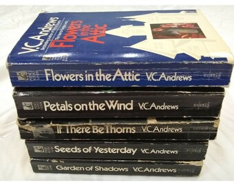 VC Andrews Complete Set Dollanganger Series 5 Paperback Books Lot Flowers Attic