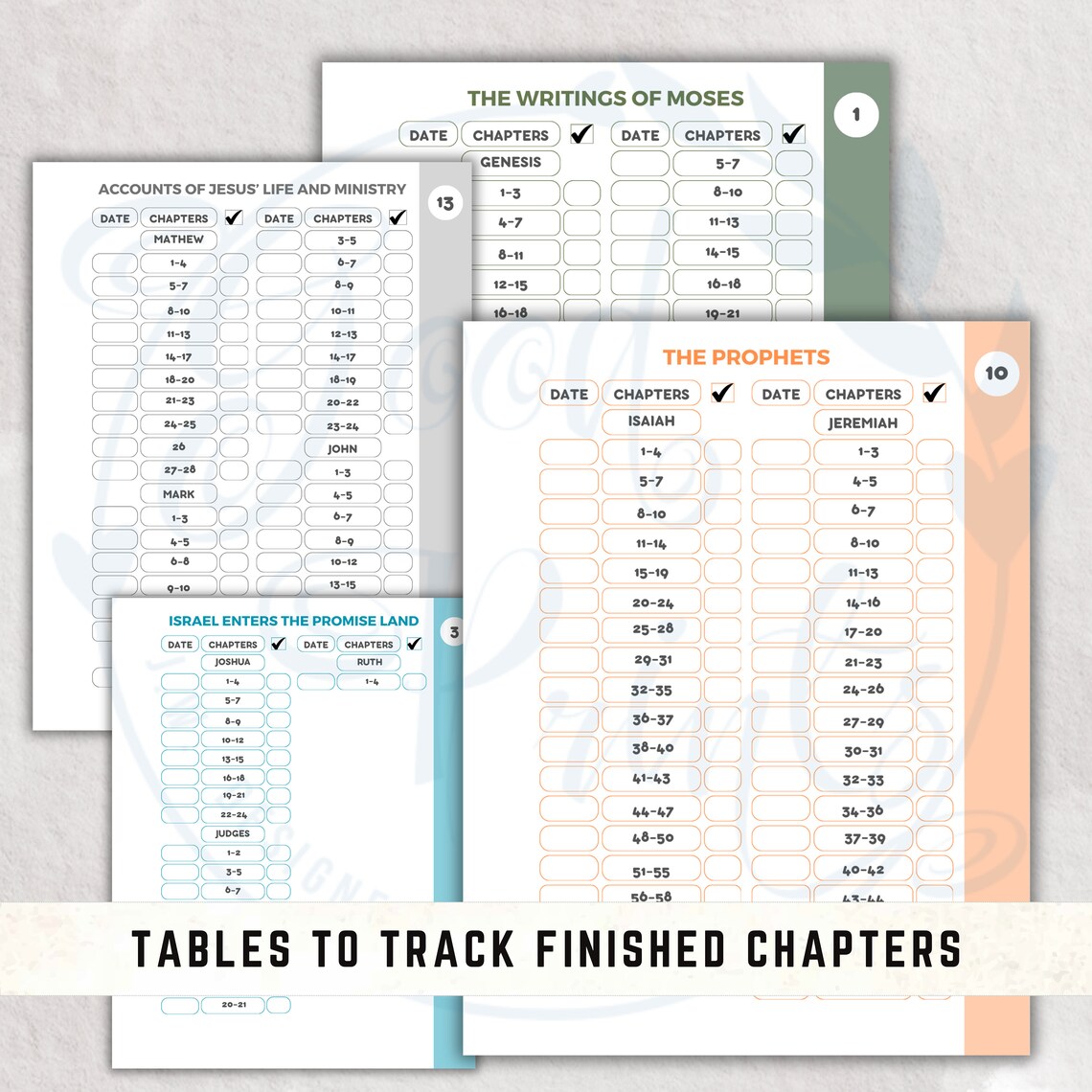 JW Bible Reading Study Program Kids JW Bible Reading Track Sheets and ...