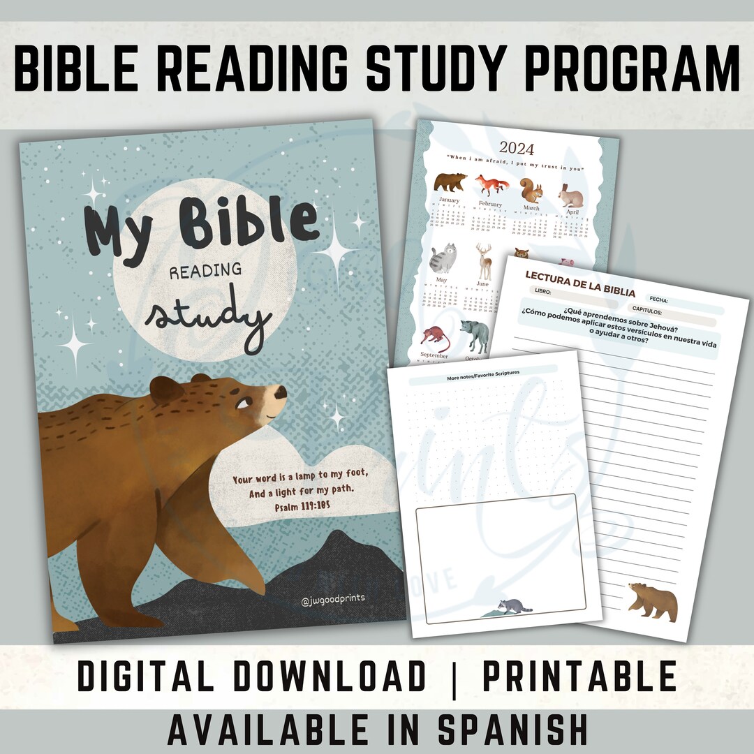 JW Bible Reading Study Program Kids JW Bible Reading Track Sheets and ...