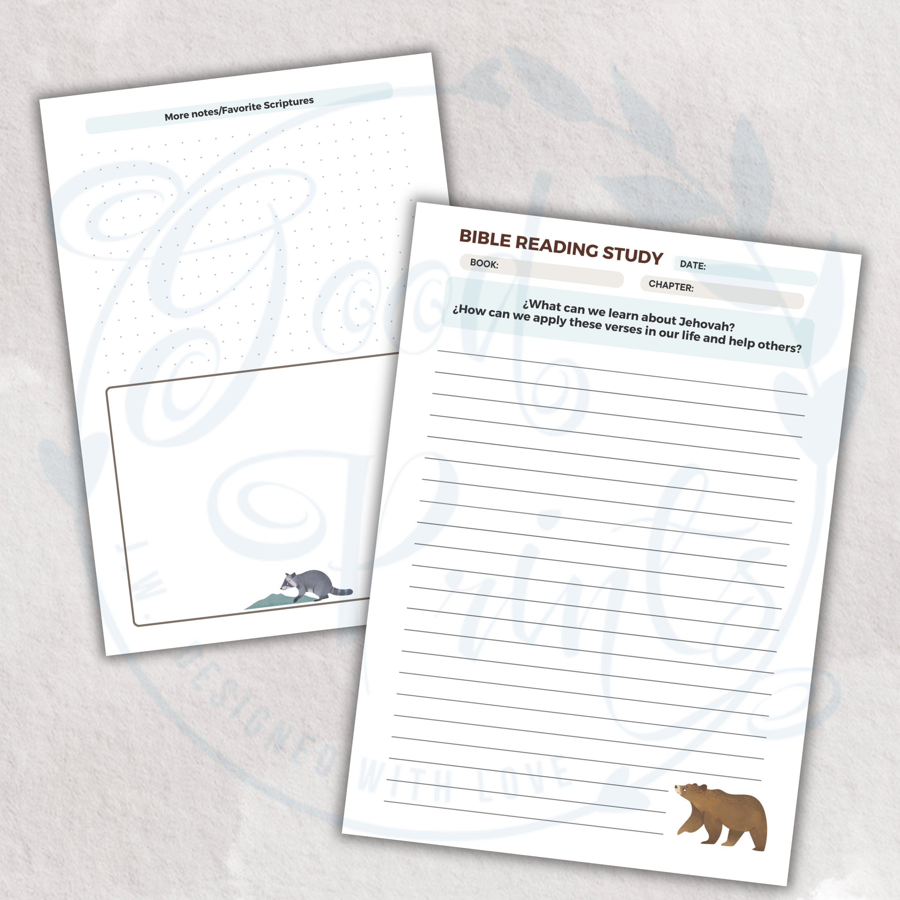 JW Bible Reading Study Program Kids JW Bible Reading Track Sheets and ...