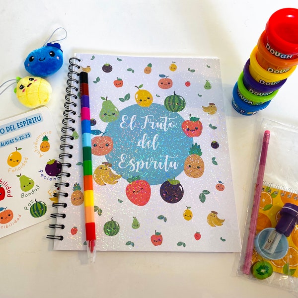 JW El Fruto del Espiritu Cuaderno de Actividades Para Ninos  Con Kit Completo | JW Fruitage of The Spirit Kids Activity Book | JW Gifts