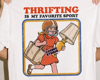 Thrifting is my favorite sport png, Thrift store girlie png, Girls Who Thrift PNG Digital Design, snarky png