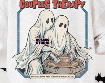 Couples Therapy Ghosts png, Retro Spooky PNG, Funny Halloween Shirt Design, Digital Download