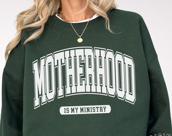 Motherhood is My Ministry PNG, Motherhood is My Ministry Svg, Christian Sweatshirt Svg, Christian svg, Christian Mama svg, Praying Mama svg