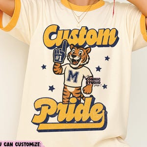 CUSTOM Retro School Mascot Png Big Pride Png School Pride School Spirit Png Spirit Team Png Custom Team Mascot Png Trendy Png  Sublimation