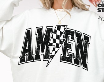 Amén Png, Camisa Cristiana Png, Fe Png, Png Religioso, Png Cristiano, Amén Rayo Png, Retro Jesús png, Descarga digital