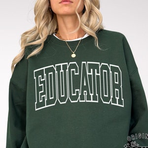 Übergroßes Erzieher-Shirt, übergroßes Lehrer-Sweatshirt, Lehrer-Svg Png, Sublimationsdruck, Schnittdatei