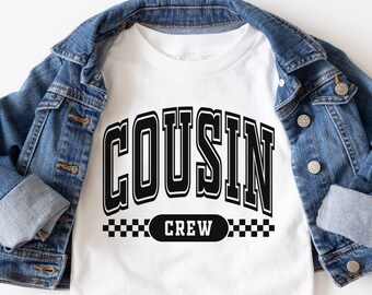 Cousin Crew SVG PNG, Cousin squad svg png, Cousin svg, Pregnancy reveal, Best cousin svg png, Cousin Quote svg png, New To The Crew svg png