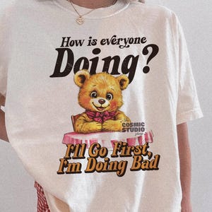 Sto facendo del male png, Orso vintage PNG, Umorismo per adulti PNG, Divertente PNG, Sarcastico PNG, Snarky PNG, Sublimazione, Trendy png, Adesivo Design borsa tote