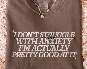 Funny Anxiety SVG: Adult Humor, Mental Health Clipart (Digital File)