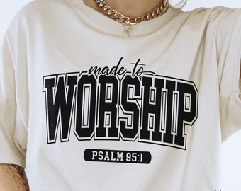 Gjord för att dyrka Svg Png, kristen skjorta, kristen Svg Png, religiös svg png, tro Svg Png, bibelvers SVG PNG, klippfil