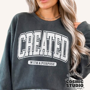 Created with a Purpose Svg Png, Christian Svg Png, Christian Shirt Svg, Worthy Svg, You Matter Svg, Religious Svg, Faith Svg, Jesus Svg