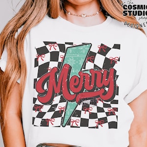 Perno a cuadros Feliz png, Navidad retro Png, Navidad de moda Png, Navidad a cuadros Png, Navidad vintage png, Coqueta Navidad Png