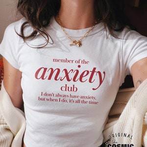 Membro do Clube da Ansiedade Svg Png, Ansioso desde o Nascimento svg png, Saúde Mental Svg Png, Superestimulado svg png, Humor adulto svg png