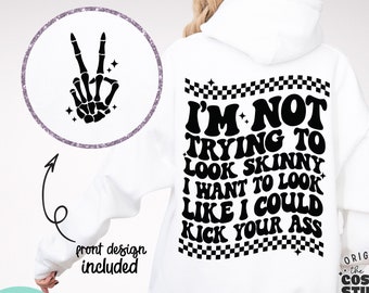I'm not trying to look skinny svg png, Funny workout svg png, Mental Health Svg, Motivational Svg, Fitness Svg, Gym Svg, Cut File