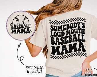 Somebody&#39;s loud mouth baseball mama Svg Png, baseball mom Svg Png, baseball vibes Svg Png, Sports mama Svg Png, Digital Download, Cut file