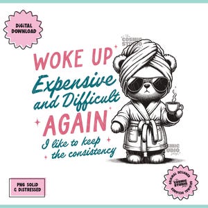 Wakker worden duur en moeilijk weer png, humor voor volwassenen, grappig png, sarcastisch png, snarky png, sublimatie, boujee png, trendy retro png