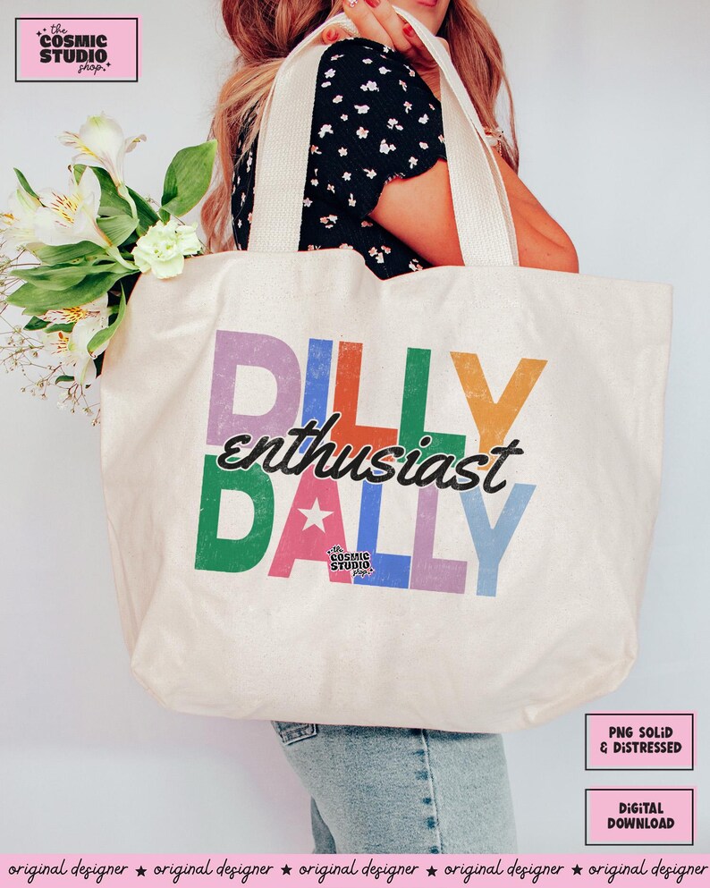 Busy Dilly Dallying PNG, Slow Mornings Club, Trendy Shirt Design, Digital Download image 3