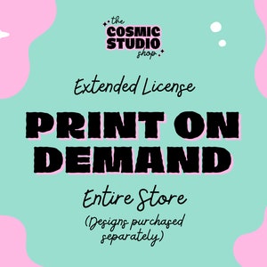Print on Demand - Gesamter Shop | Für den Verkauf unserer Designs mit Hilfe von Print on Demand oder Print Fulfillment Centern
