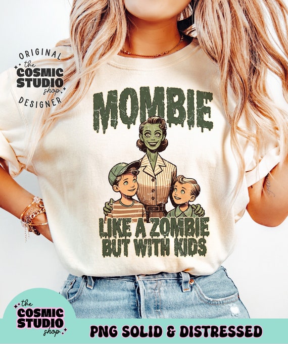 Halloween Mombie Zombie Spooky Mom Graphic T-Shirt Halloween Mombie Zombie Spooky Mom Graphic T-Shirt