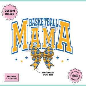 AANGEPASTE Basketball Mama png, retro preppy schoolmascotte png, grote trots png School Pride School Spirit png Spirit Team png Coquette png