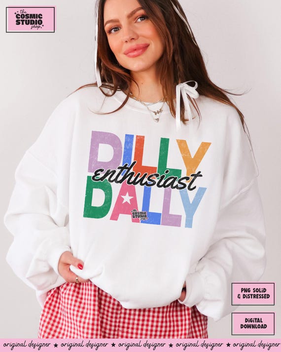 Busy Dilly Dallying PNG, Slow Mornings Club, Trendy Shirt Design, Digital Download