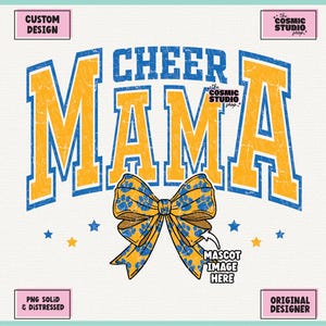 AANGEPASTE Cheer Mama png, retro preppy schoolmascotte png, grote trots png School Pride School Spirit png Spirit Team png coquette png trendy png