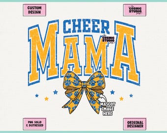 CUSTOM Cheer Mama Png, Retro Preppy School Mascot Png, Big Pride Png School Pride School Spirit Png Spirit Team Png Coquette Png Trendy Png