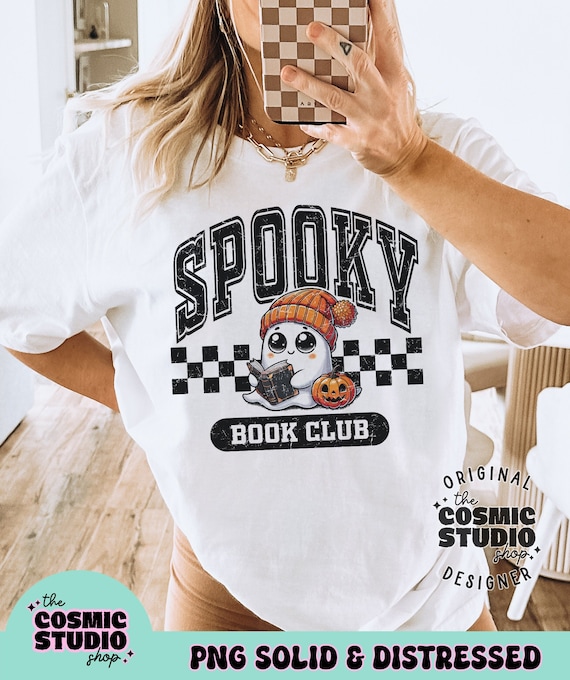 Spooky Book Club Png, Bookish png, Halloween png, Fall book png, Book png, Trendy Fall Png, Design for Shirts, Stickers, Bookmarks, Tote Bag
