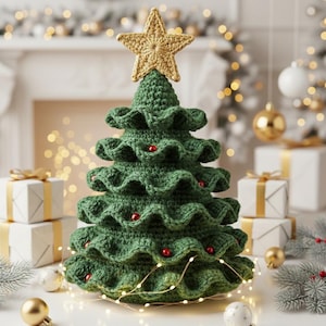 Weihnachtsbaum Häkelanleitung, Weihnachtsbaum Häkelanleitung (Digitaler Download)