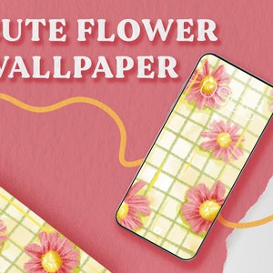 Cute Flower Wallpaper | Hand Drawn Soft Aesthetic Lockscreen