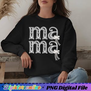 Lace Mama Coquette Png, Floral Mama Chinoiserie Png, Mama png,  Mama Varsity Png, Mothers Day Png, Lace Coquette Bow Png, Gift for Mom