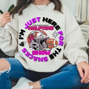 Just Here For The Snacks Png, Sunday Halftime Png, Funny Football Png, Coquette American Football Trendy Shirt PNG, Halftime Game Day Png