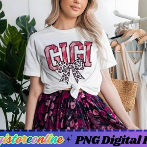 Gigi Coquette Bow Png, Mama Coquette Bow Png, Retro Mom Png, Pink Gigi Png, Love Png, TeacherGigi Mama Shirt, Instant Digital Download