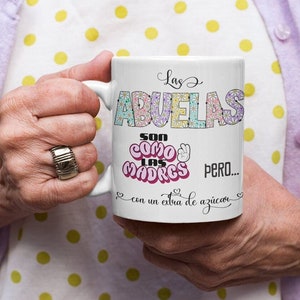 Primera vez Abuela, Regalo nueva Abuela, Primer Nieto/Nieta, Taza Personalizada Abuela nieto/a, Custom Coffee Mug Grandma, San Valentin Gift
