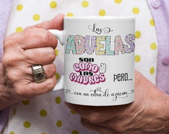 Primera vez Abuela, Regalo nueva Abuela, Primer Nieto/Nieta, Taza Personalizada Abuela nieto/a, Custom Coffee Mug Grandma, San Valentin Gift