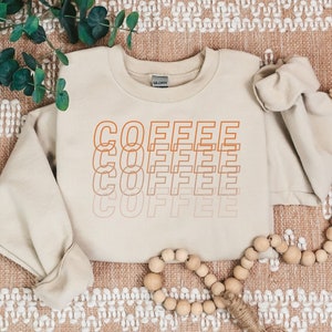 Coffee Coffee Coffee Sweatshirt, Ok But First Coffee Sweatshirt, Coffee Lover Gift, Iced Coffee Sweatshirt
