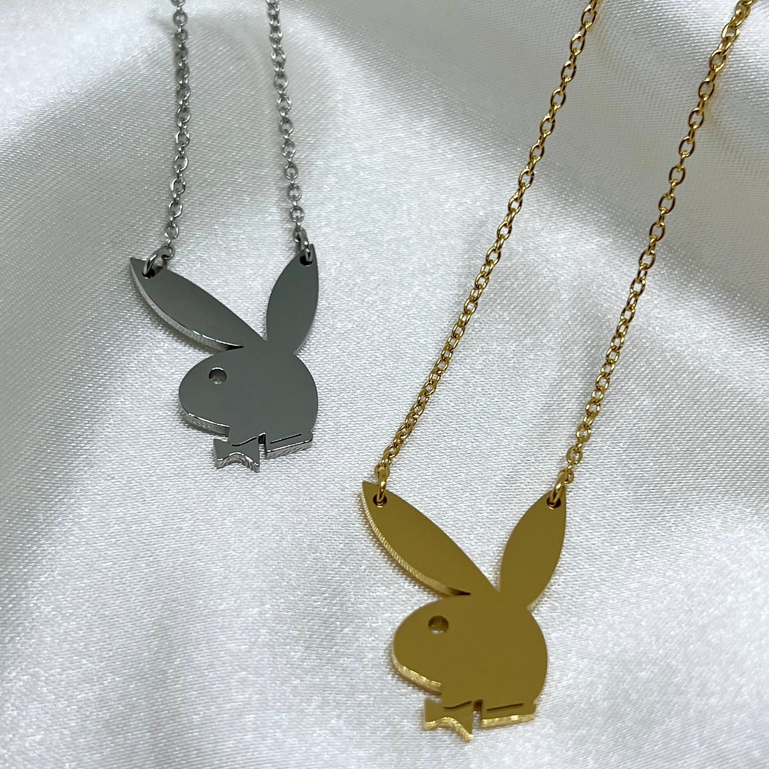2020 Women Fashion Lovely Long Ear Bunny Pendant Necklaces Titanium Steel  Charm Playboy Hip Hop Necklace Party Jewelry Collier Femme | Wish