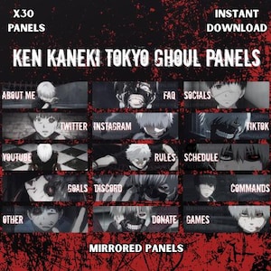 Ken Kaneki Tokyo Ghoul Anime Panels | Anime Panels | Ken Kaneki | Tokyo Ghoul | Twitch Panels | Stream Panels | Tokyo Ghoul