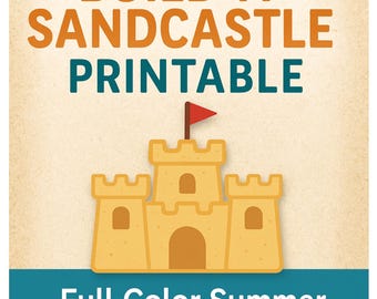 Build-a-Sandcastle Craft: Summer Cut & Paste Activity (PDF Download)