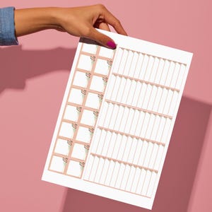 Label Sheet - Pink Floral Theme