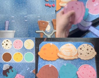 Kit di gioco stampabile per gelaterie