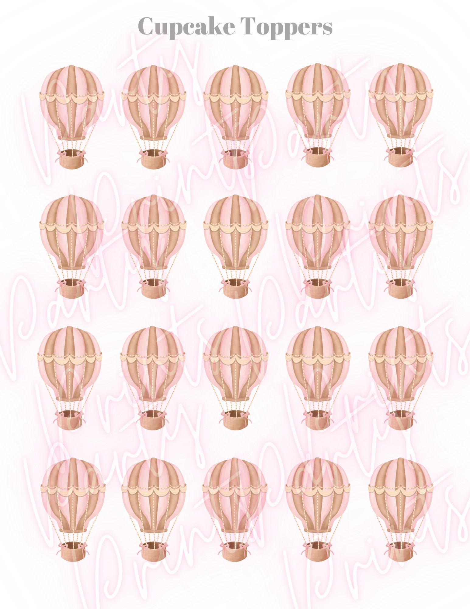 Hot Air Balloon Party Printable Kit - Etsy
