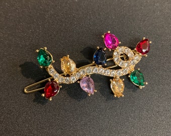 Kersthaarclip - Haarclip met kerstlichtjes - Handgemaakt kerstcadeau, leuk als klein cadeautje voor in de kerstsok voor haar