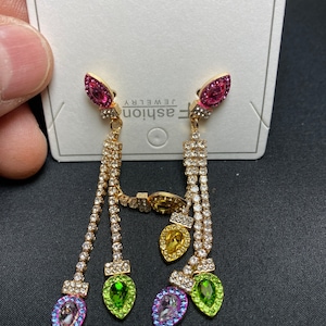 Christmas Light Bulb Dangle and Drop Charm Earrings