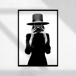 Photographer ( Photographic Arts, Black and White, Vintage Photography, Retro Style Photography, Helmut Newton Style )