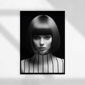 Gidora ( Fashion Photography, Vintage Photography, Black and White, Retro Photo Art, Vintage Portrait )