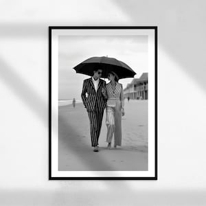 Waves of Love (  Feminist Poster, Black and White, Fashion Photography, Vintage Wall Art, Teen Girl Room Decor, Digital Download )