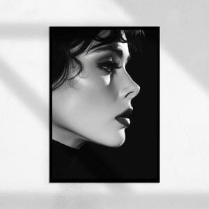 Audrey Hepburn 2 ( Black and White Wall Art, Vintage Print, Photography Prints, Vintage Photo Print, Feminist Print )
