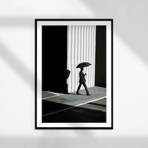 Shaded Brella ( Printable Wall Art, Black and White Prints, Digital Prints, Black and White Photography )